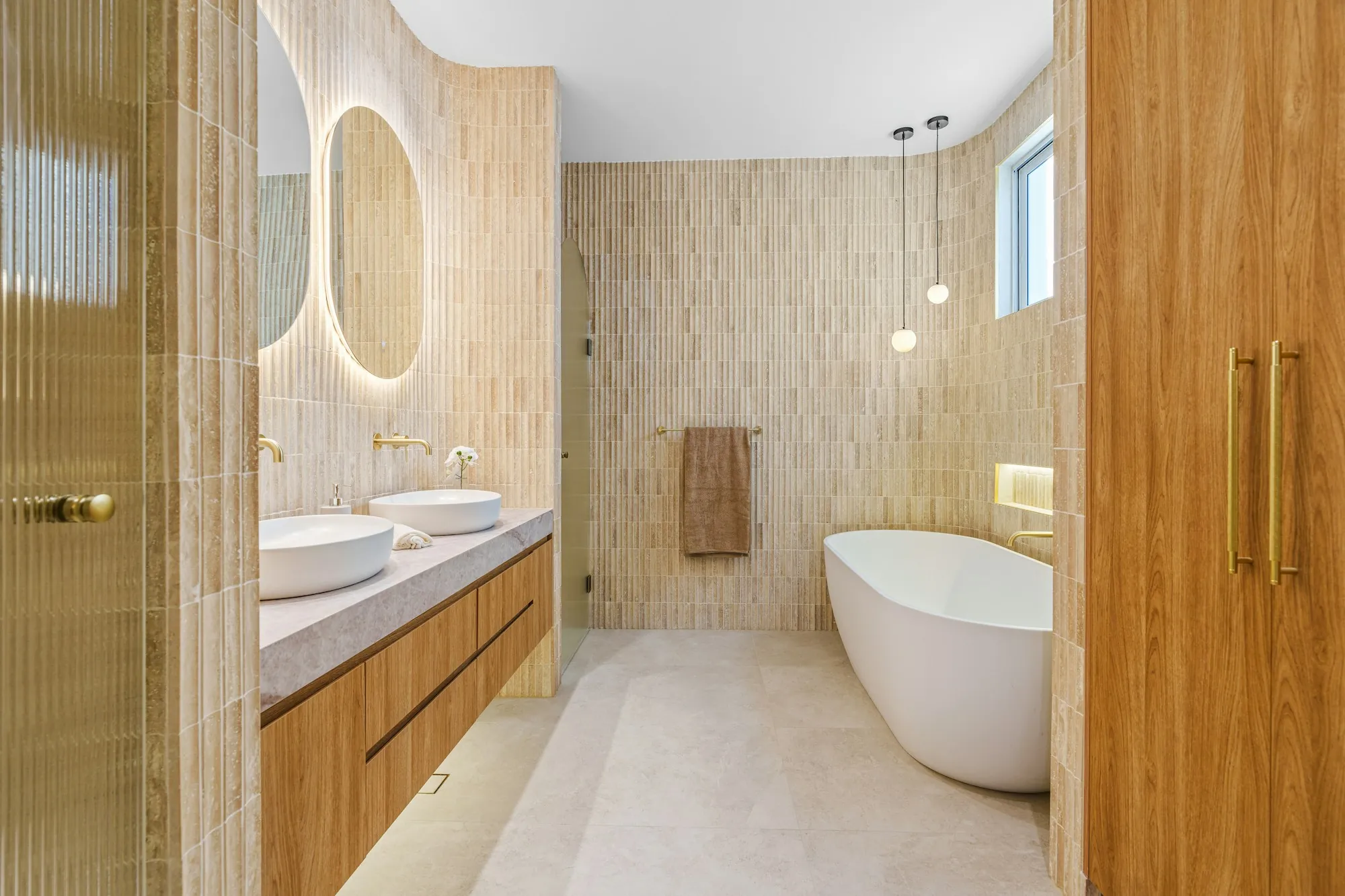 Finished bathroom after a remodel