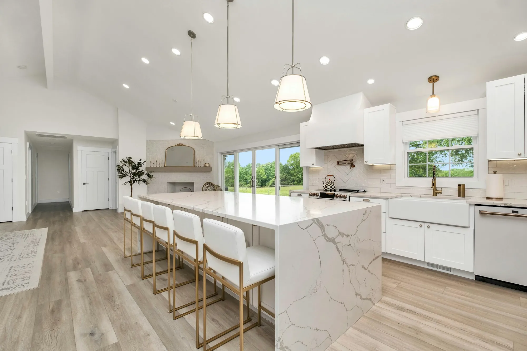 Remodeled kitchen in a home