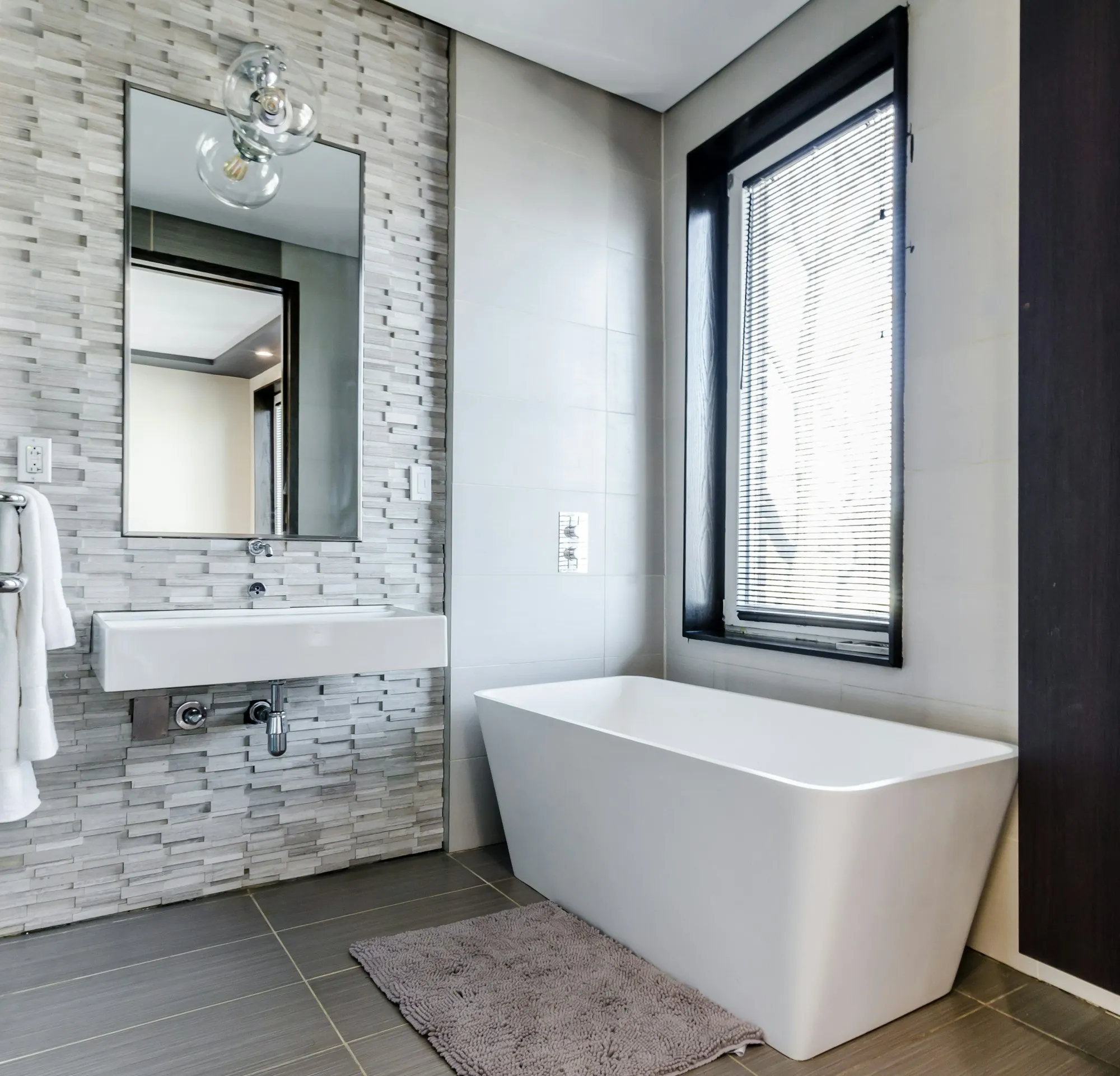 Updated bathroom after a remodel